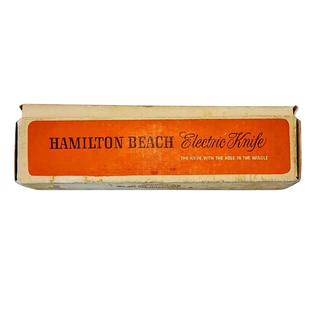 🔥 VINTAGE HAMILTON BEACH ELECTRIC KNIFE ORIGINAL BOX 275-2 RETRO BEAUTIFUL 🔥